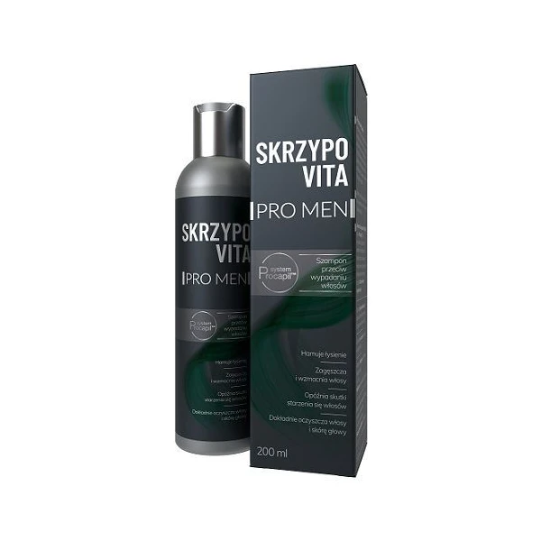 Skrzypovita Pro Men, szampon przeciw wypadaniu włosów dla mężczyzn, 200ml