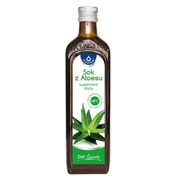 Soki Świata, sok z aloesu z miąższem, 500ml