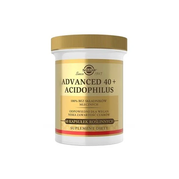 Solgar Advanced 40+ Acidophilus, 60 kapsułek
