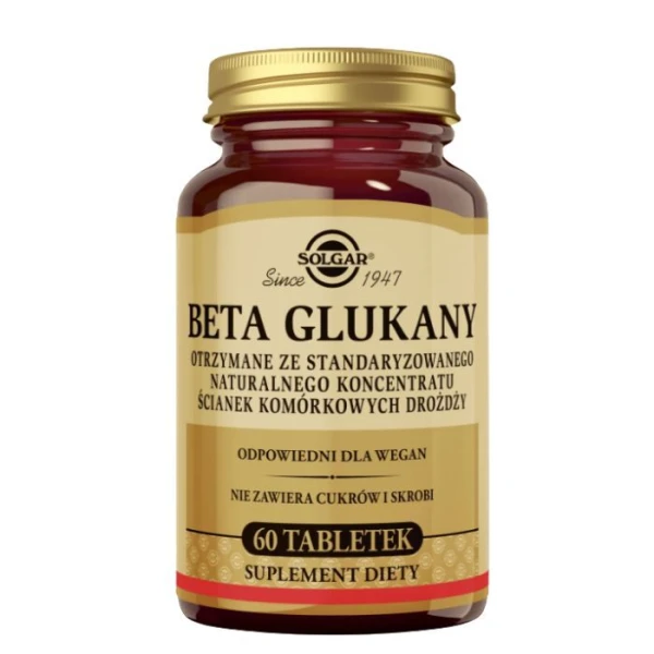 Solgar Beta Glukany, 60 tabletek