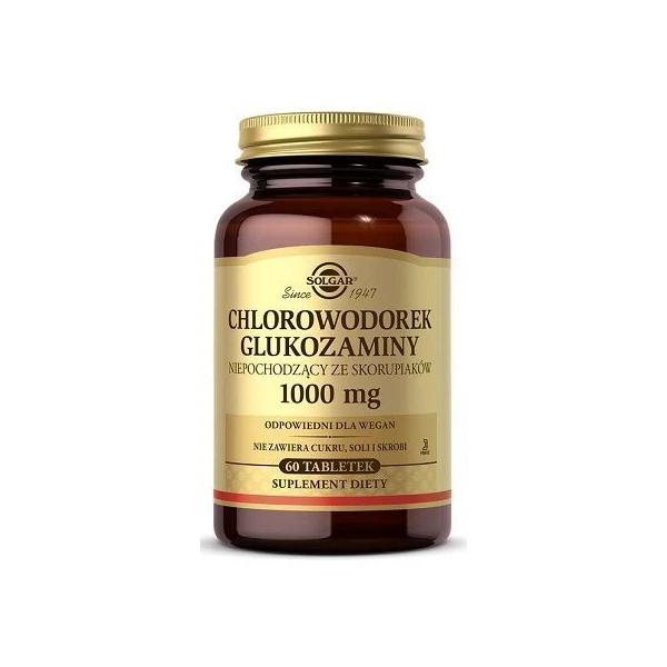 Solgar Chlorowodorek Glukozaminy 1000mg, 60 tabletek