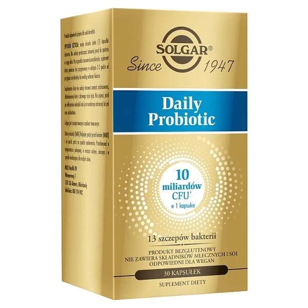Solgar Daily Probiotic, 30 kapsułek