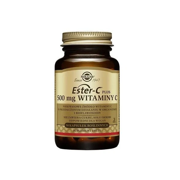 Solgar Ester-C Plus, witamina C 500mg, 50 kapsułek