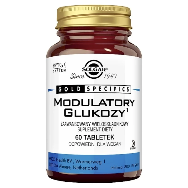 Solgar Modulatory Glukozy, 60 tabletek