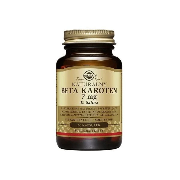 Solgar Naturalny Beta Karoten 7mg, 60 kapsułek