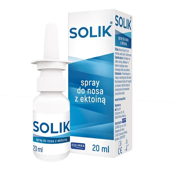 Solik, spray do nosa z ektoiną, 20ml