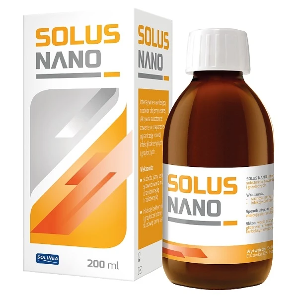 Solus Nano, roztwór do płukania jamy ustnej, 200ml