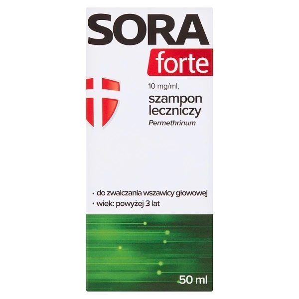 Sora Forte 10mg/ml, szampon leczniczy, 50ml
