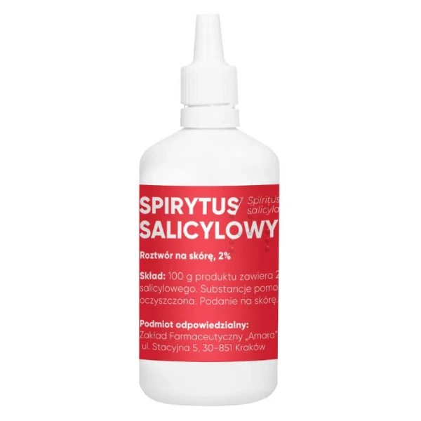 Spirytus salicylowy 2%, Amara, roztwór na skórę, 100g