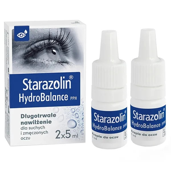 Starazolin HydroBalance PPH, krople nawilżające do oczu, 2x5ml
