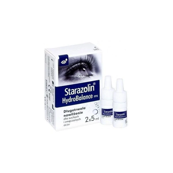 Starazolin HydroBalance PPH, krople nawilżające do oczu, 2x5ml
