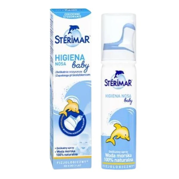 Sterimar Baby Higiena Nosa, woda morska, spray, od urodzenia do 3 lat, 100ml