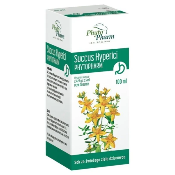 Succus Hyperici Phytopharm 2,425g/2,5ml, płyn doustny, 100ml