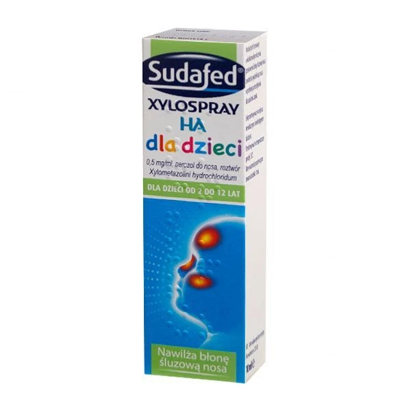 [DATA - 2026-10-31] Sudafed XyloSpray HA dla dzieci 0,5mg/ml, aerozol do nosa, od 2 roku życia, 10ml