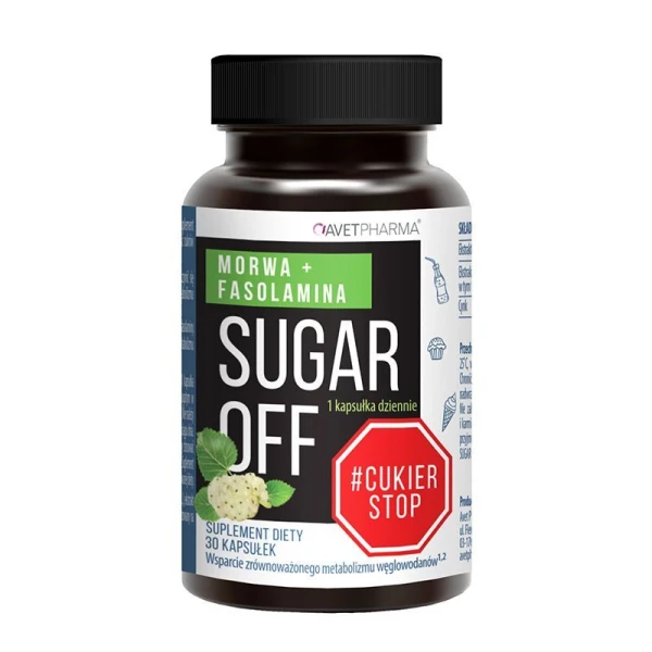 Sugar Off Morwa + Fasolamina, 30 kapsułek