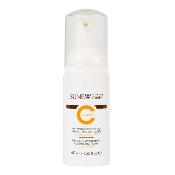 SunewMed+ Vitamin C, aktywna pianka do mycia twarzy i oczu, 40ml