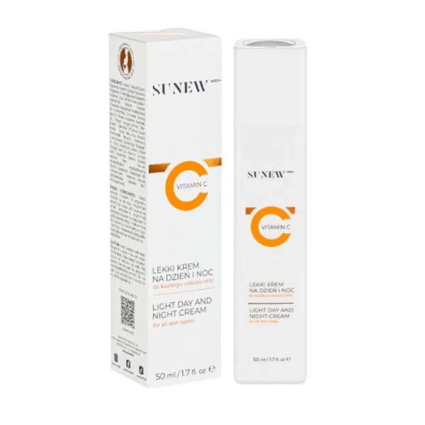 SunewMed+ Vitamin C, lekki krem na dzień i na noc z witaminą C, 50ml