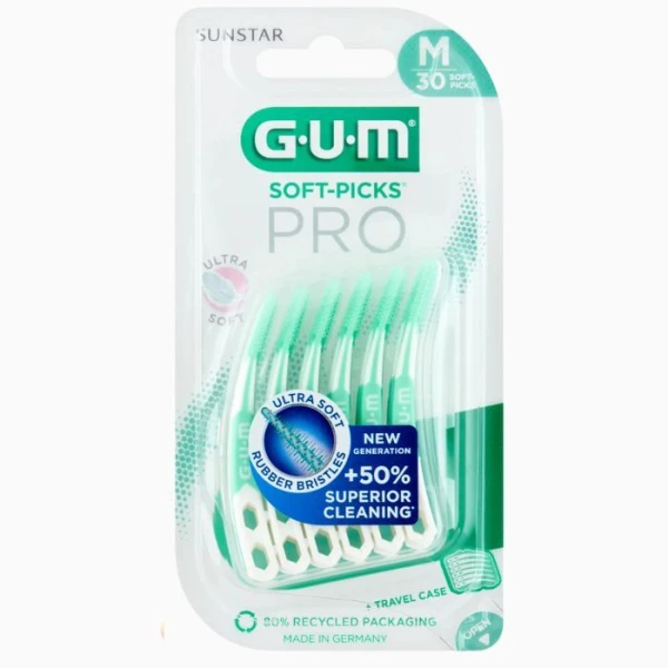Sunstar Gum Soft-Picks Pro, czyściki międzyzębowe, średnie, 30 sztuk