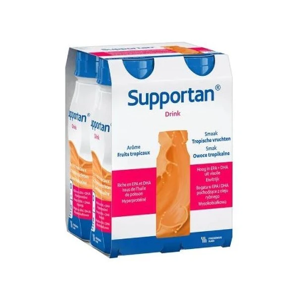 Supportan Drink, smak owoców tropikalnych, 4x200ml