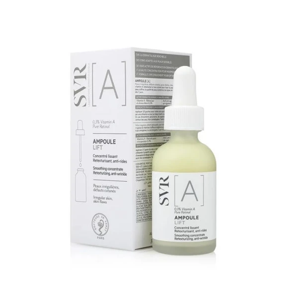 SVR A Ampoule Lift, skoncentrowane serum z retinolem, redukujące zmarszczki, 30ml