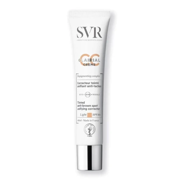 SVR Clairial CC Creme Light, korektor kryjący przebarwienia, SPF 50, 40ml