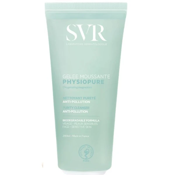 SVR Physiopure Gelee Moussante, żel oczyszczający do mycia twarzy, 200ml
