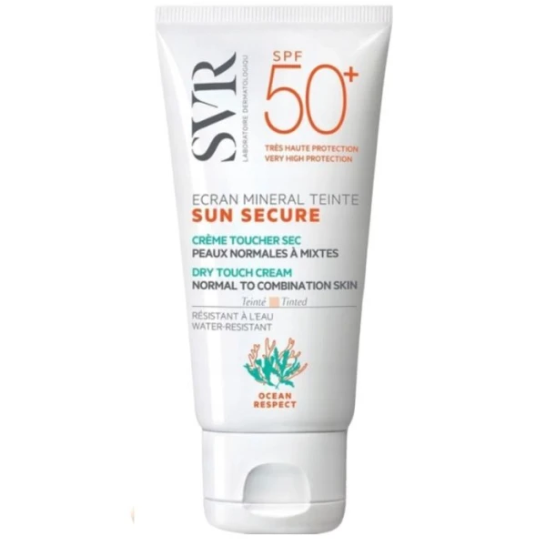 SVR Sun Secure Ecran Mineral Teinte, mineralny krem tonujący SPF 50+, 60g