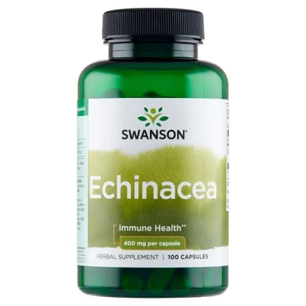 Swanson, Echinacea, jeżówka purpurowa, 100 kapsułek
