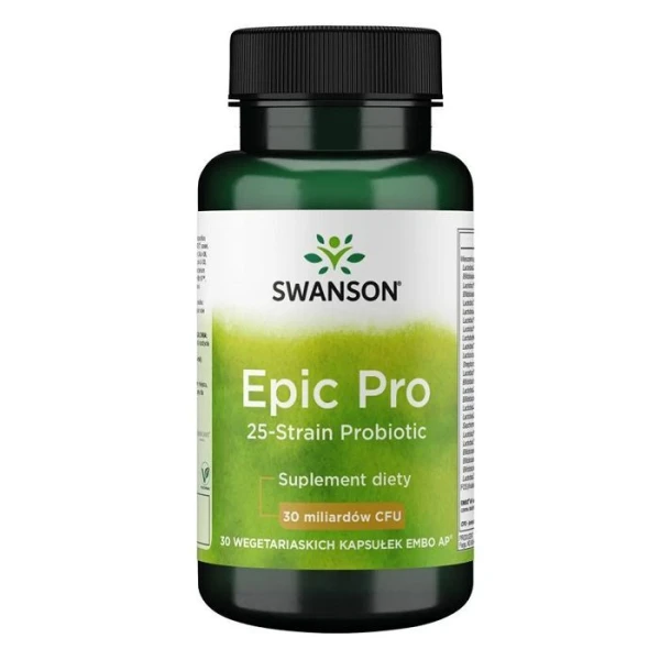 Swanson, Epic Pro 25-Strain Probiotic, 30 kapsułek