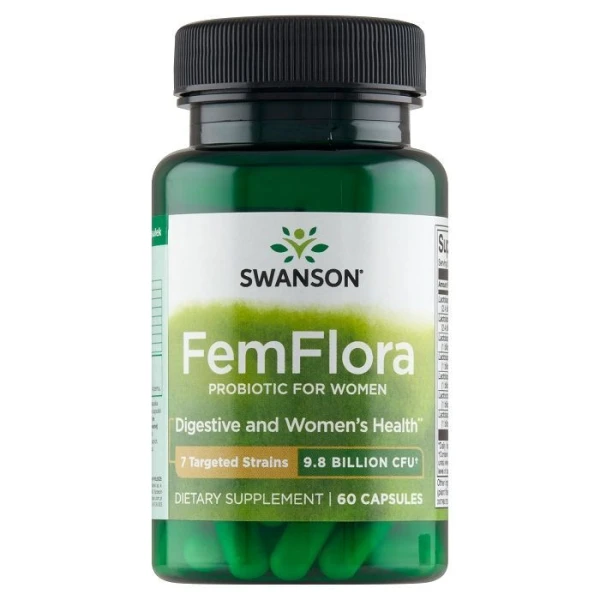 Swanson, Femflora, 60 kapsułek