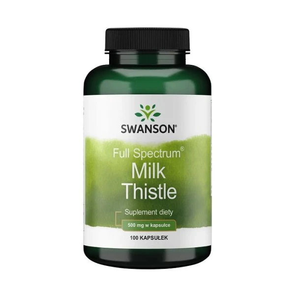 Swanson, Full Spectrum Milk Thistle, ostropest plamisty, 100 kapsułek
