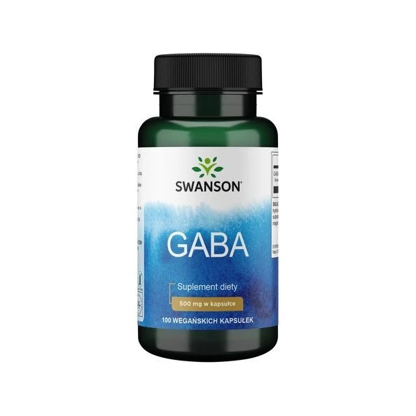 Swanson, GABA 500mg, 100 kapsułek