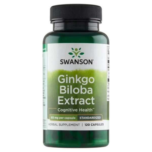 Swanson, Ginkgo Biloba Extract, 120 kapsułek