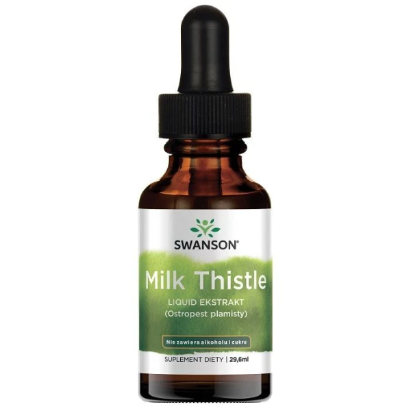 Swanson, Milk Thistle Liquid Extract, ostropest plamisty, płyn, 29,6ml