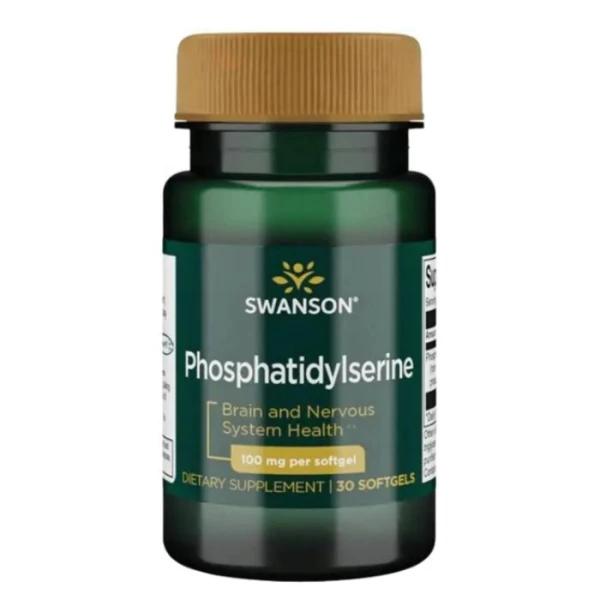 Swanson, Phosphatidylserine, fosfatydylseryna, 30 kapsułek