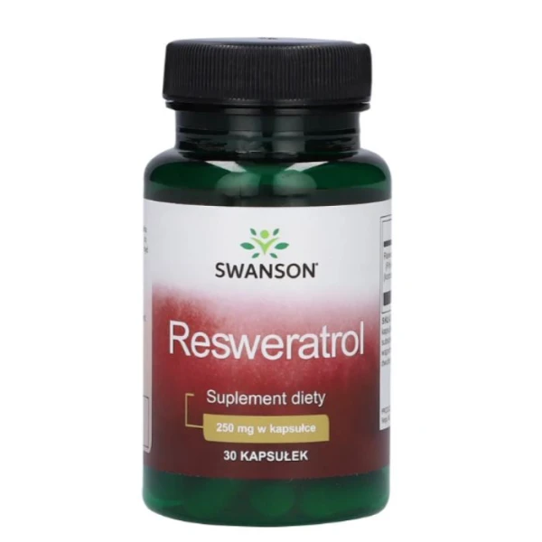 Swanson, Resveratrol, resweratrol 250mg, 30 kapsułek