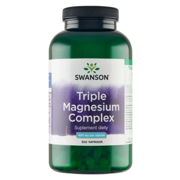 Swanson, Triple Magnesium Complex, magnez, 300 kapsułek