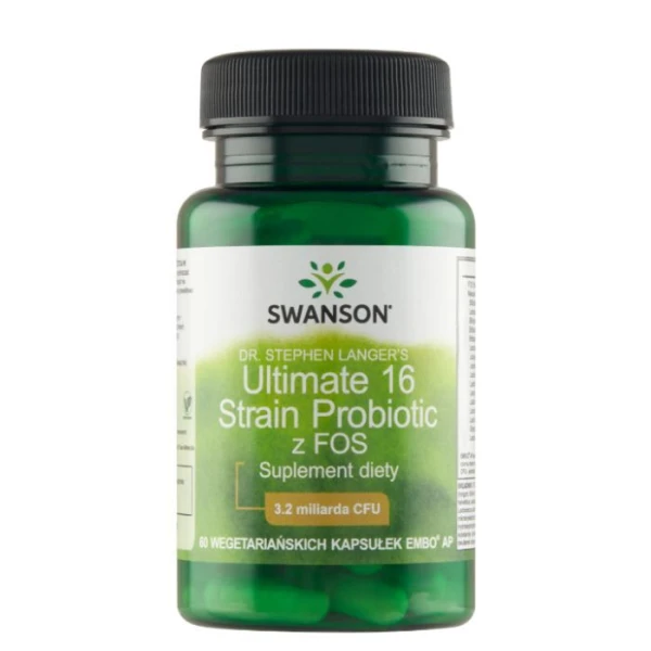 Swanson, Ultimate 16 Strain Probiotic, 60 kapsułek