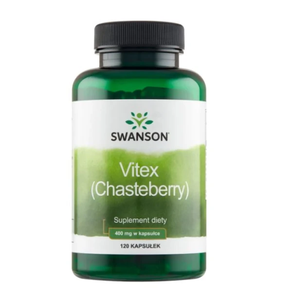 Swanson, Vitex Chasteberry, niepokalanek pospolity, 120 kapsułek
