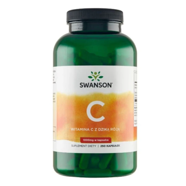 Swanson, witamina C 1000mg z dziką różą, 250 kapsułek