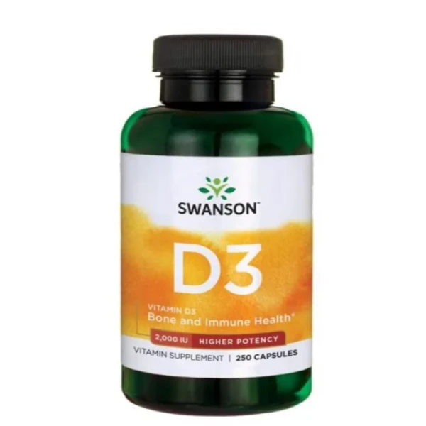 Swanson, witamina D 2000 IU, 250 kapsułek