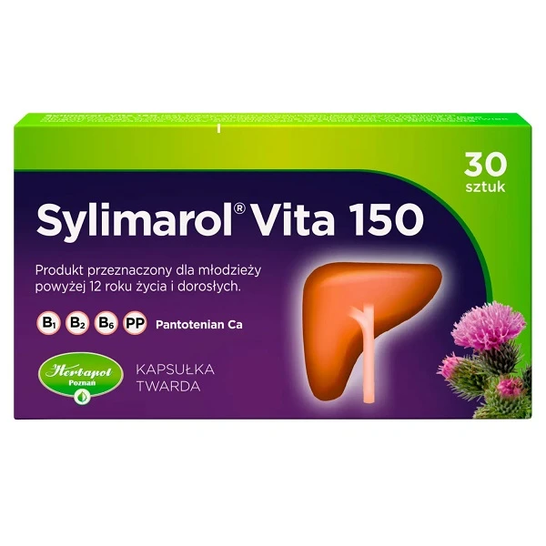 Sylimarol Vita 150, lek złożony, 30 kapsułek