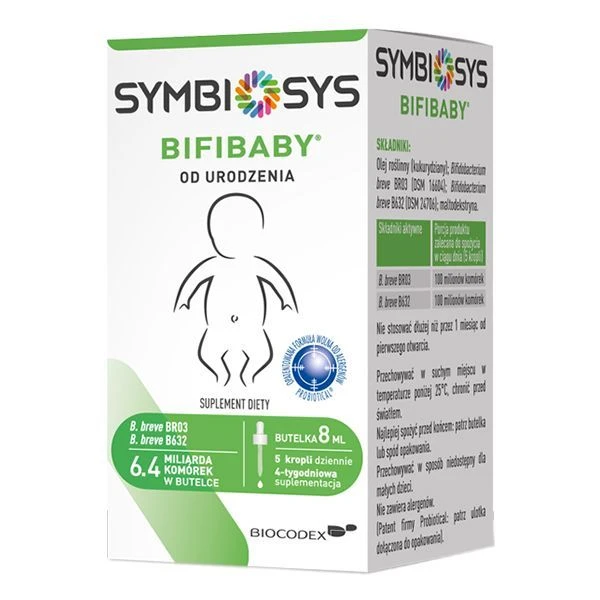 Symbiosys Bifibaby, krople, od urodzenia, 8ml