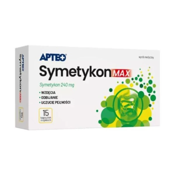 Symetykon Max 240mg, Apteo, 15 kapsułek