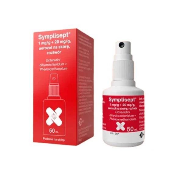 Symplisept (1 mg/g + 20 mg/g), aerozol na skórę, 50ml