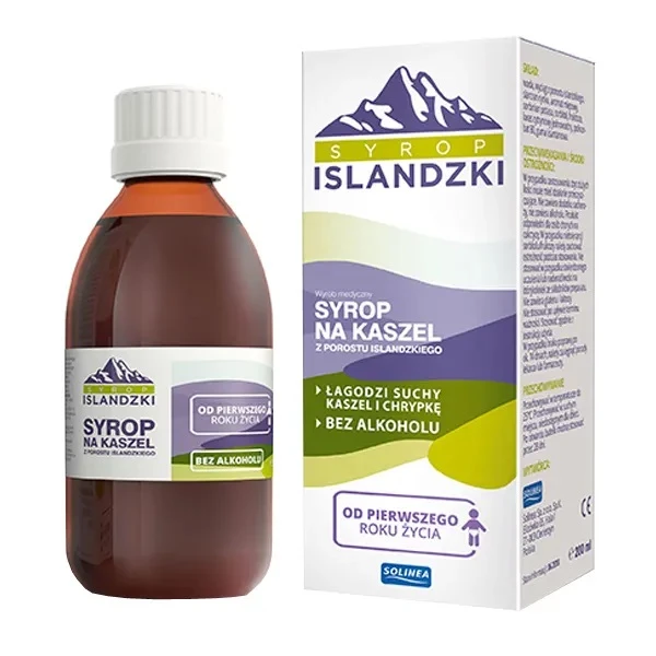 Syrop islandzki na kaszel, dla dzieci powyżej 1 roku życia, 200ml