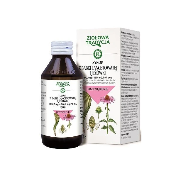Syrop z babki lancetowatej i jeżówki, Ziołowa Tradycja, syrop, 125g