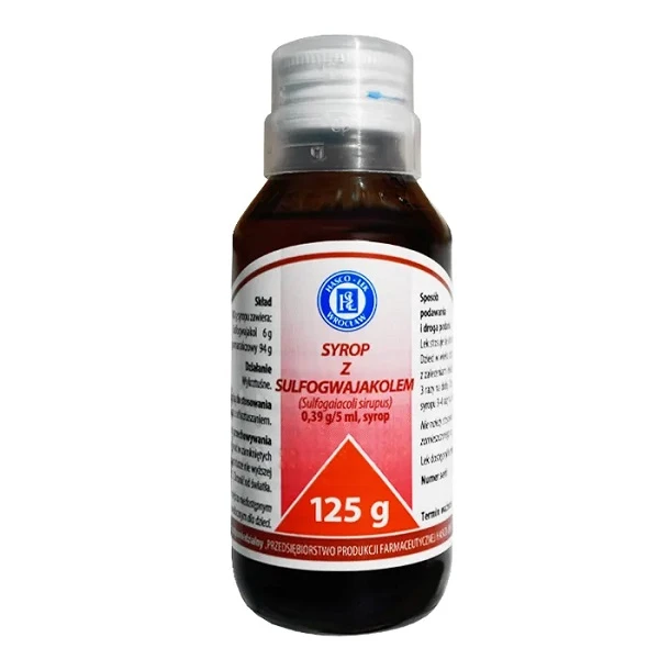 Syrop z sulfogwajakolem (Sulfogaiacoli sirupus) 0,39g/5ml, 125g