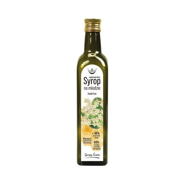 Syropy Świata, syrop na bazie miodu, kwiat bzu, 250ml