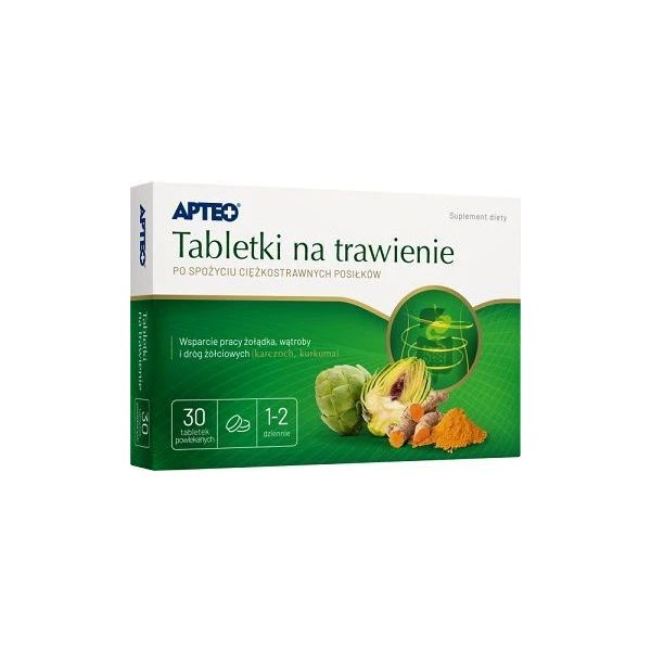 Tabletki na trawienie, Apteo, 30 tabletek